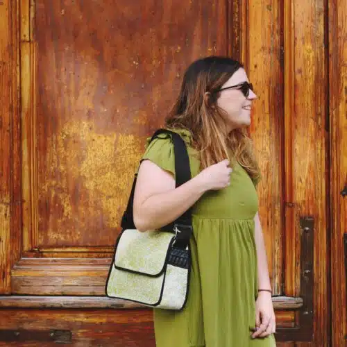 Bolso Ariana, lona publicitaria reciclada - DESERT