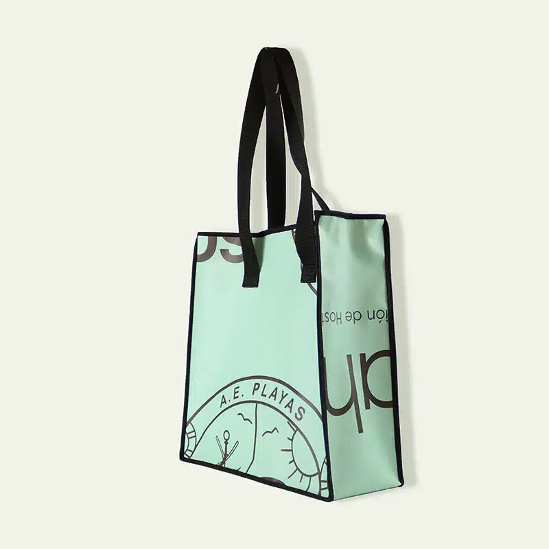 Shopper grande, lona publicitaria reciclada - MARINA - Imagen 4