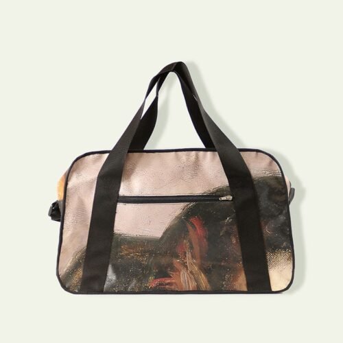 Bolso exclusivo de lona publicitaria Reciclada . Moda Sostenible