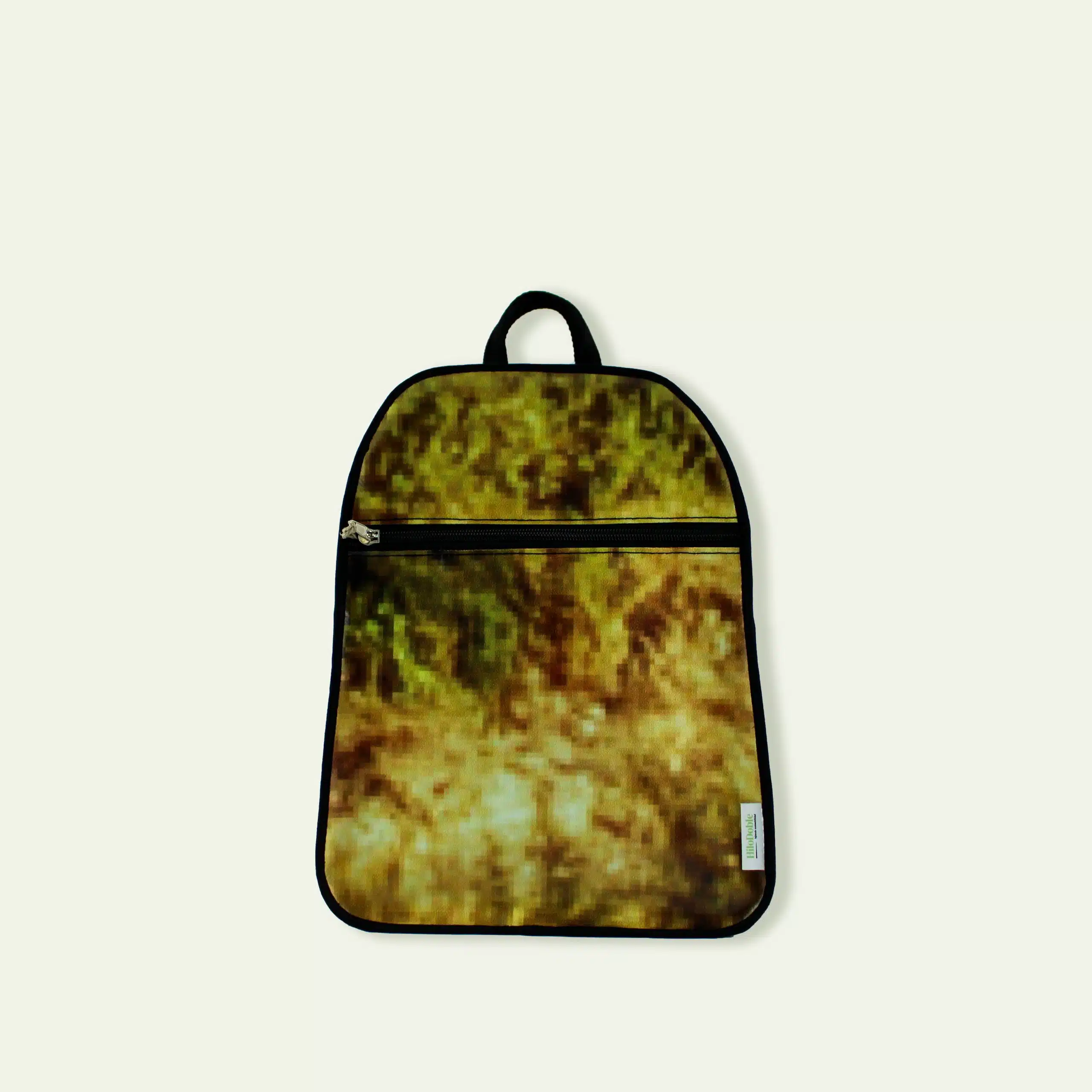 Mochila pequeña, lona publicitaria reciclada - PIXELS
