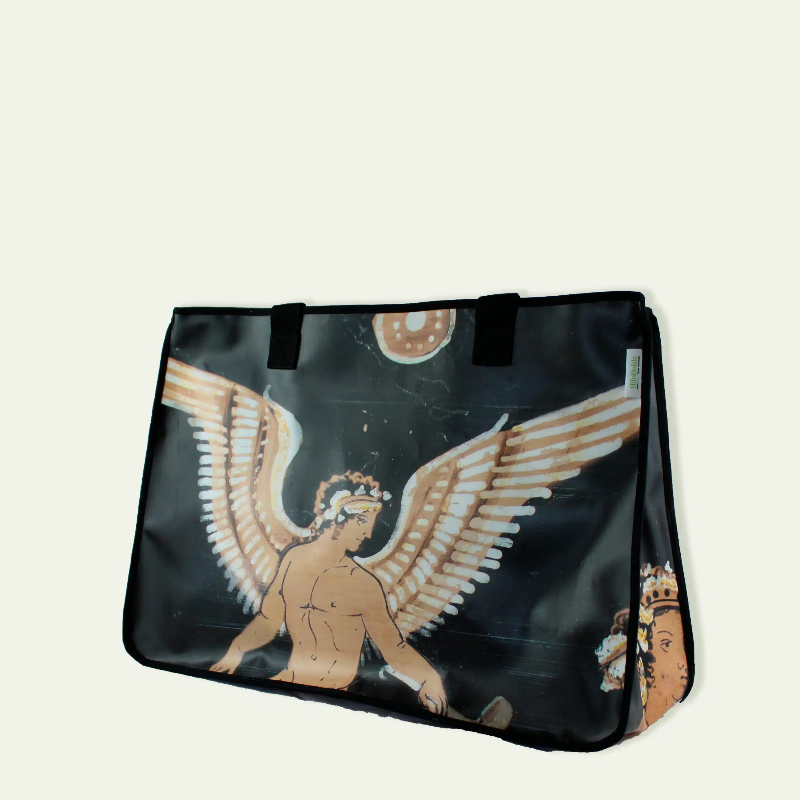 Shopper tote bag, lona publicitaria reciclada - ÁNGEL - Imagen 3