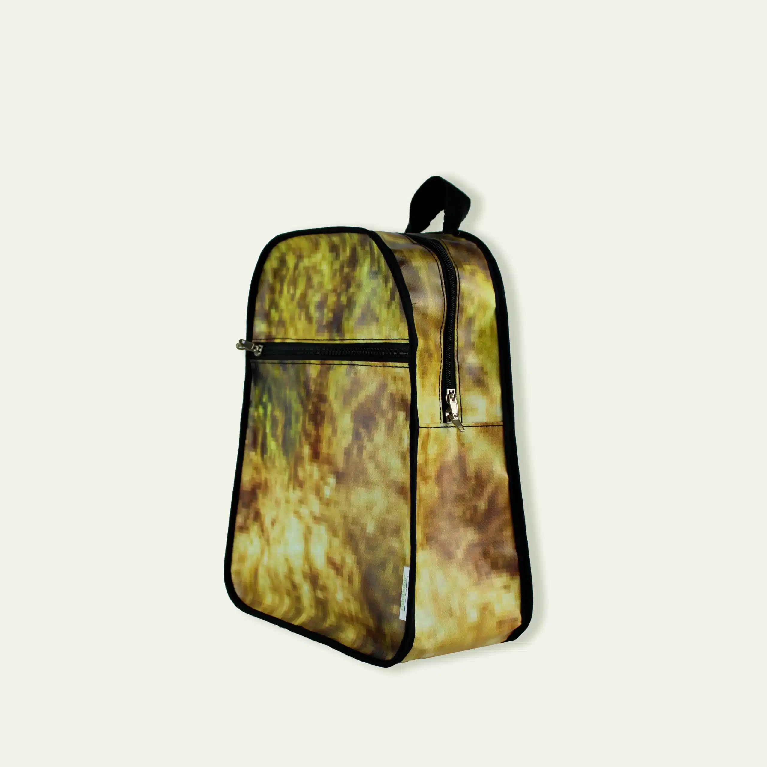 Mochila pequeña, lona publicitaria reciclada - PIXELS - Imagen 2