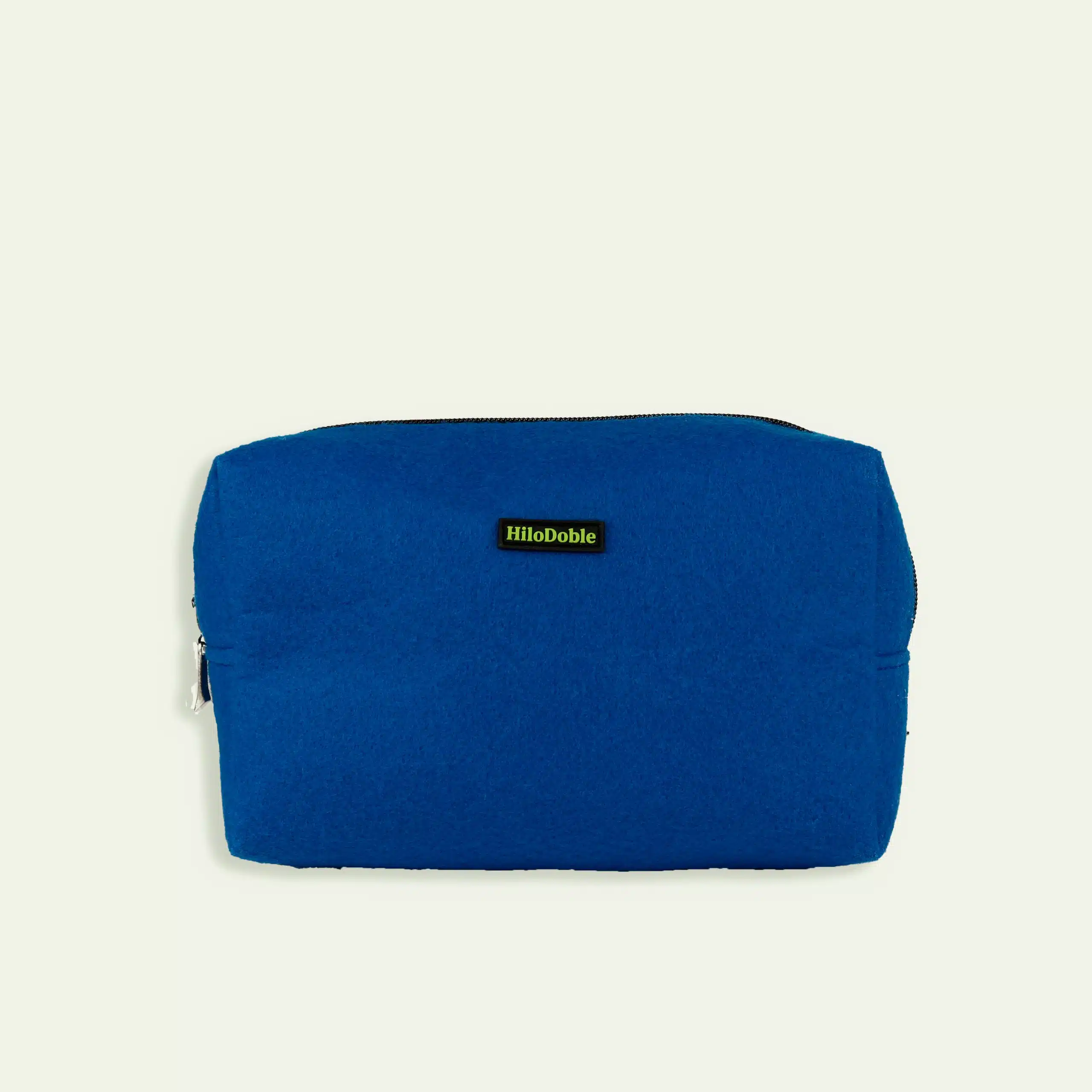 Neceser grande de moqueta reciclada azul
